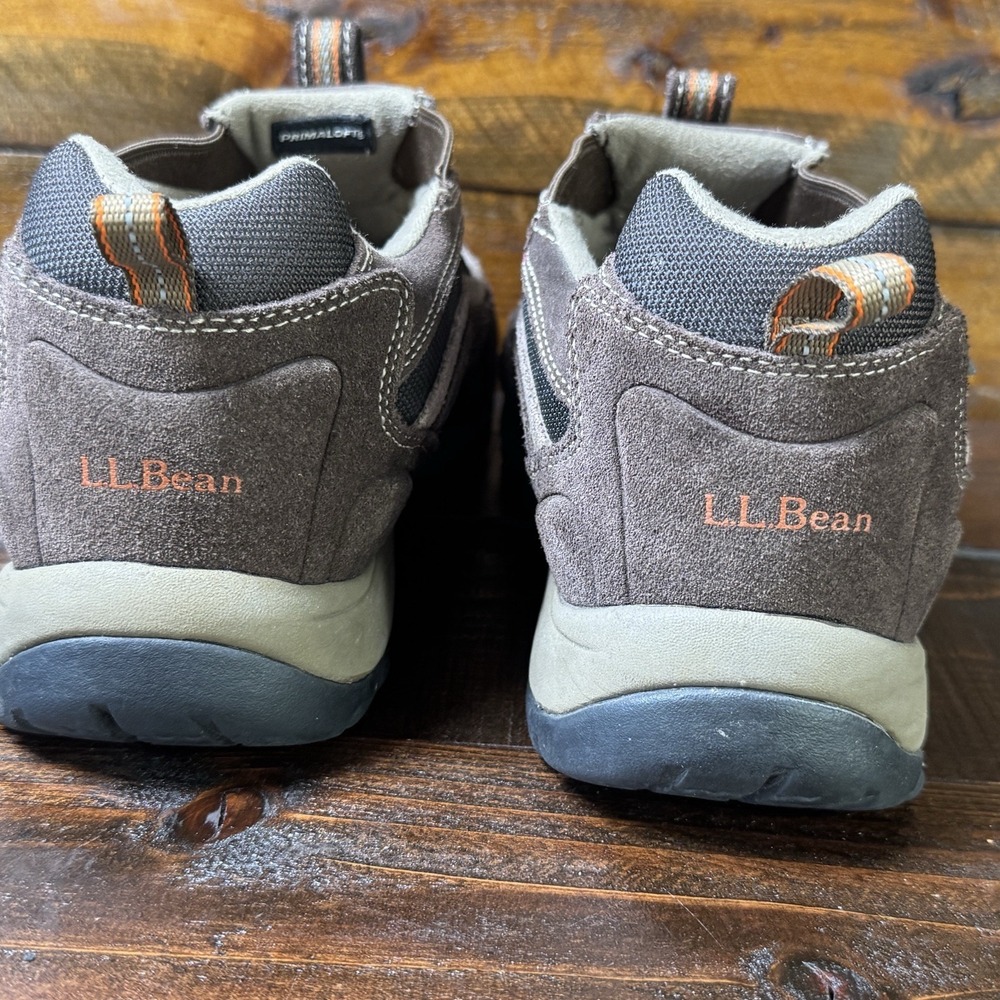 L.L. Bean Mens Tek 2.5 Casual Hiking Shoes Brown Leather Waterproof 11 M - Picture 7 of 15